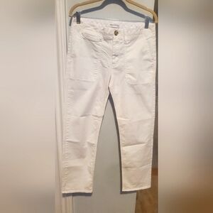 Banana Republic Chino, Size 4 Boyfriend Fit White